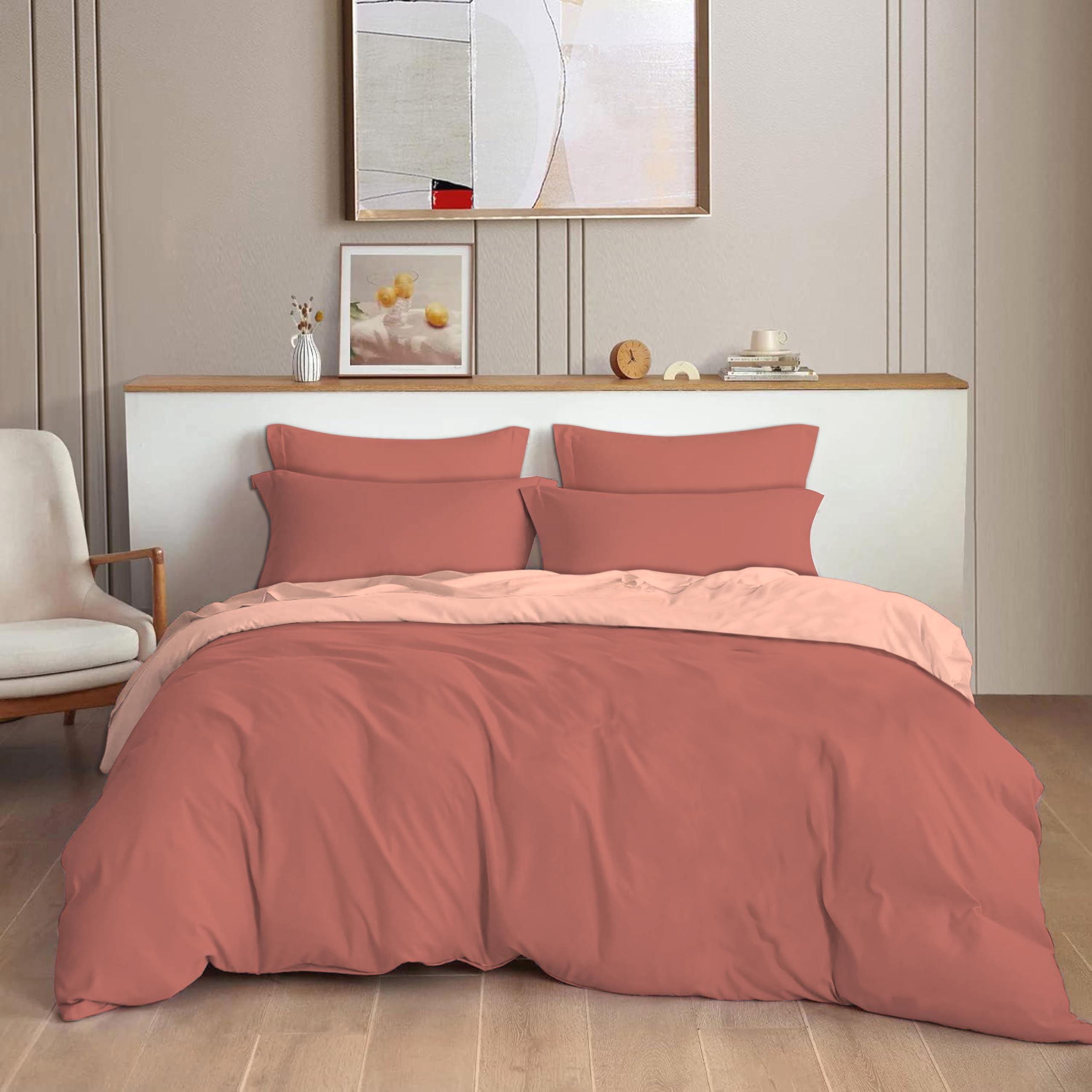 THE HOME STYLE 200TC Soft Glace Cotton King Size Duvet Cover II Razai Cover II Quilt Cover II Dohar for Double Bed with Zipper 90x100 inch