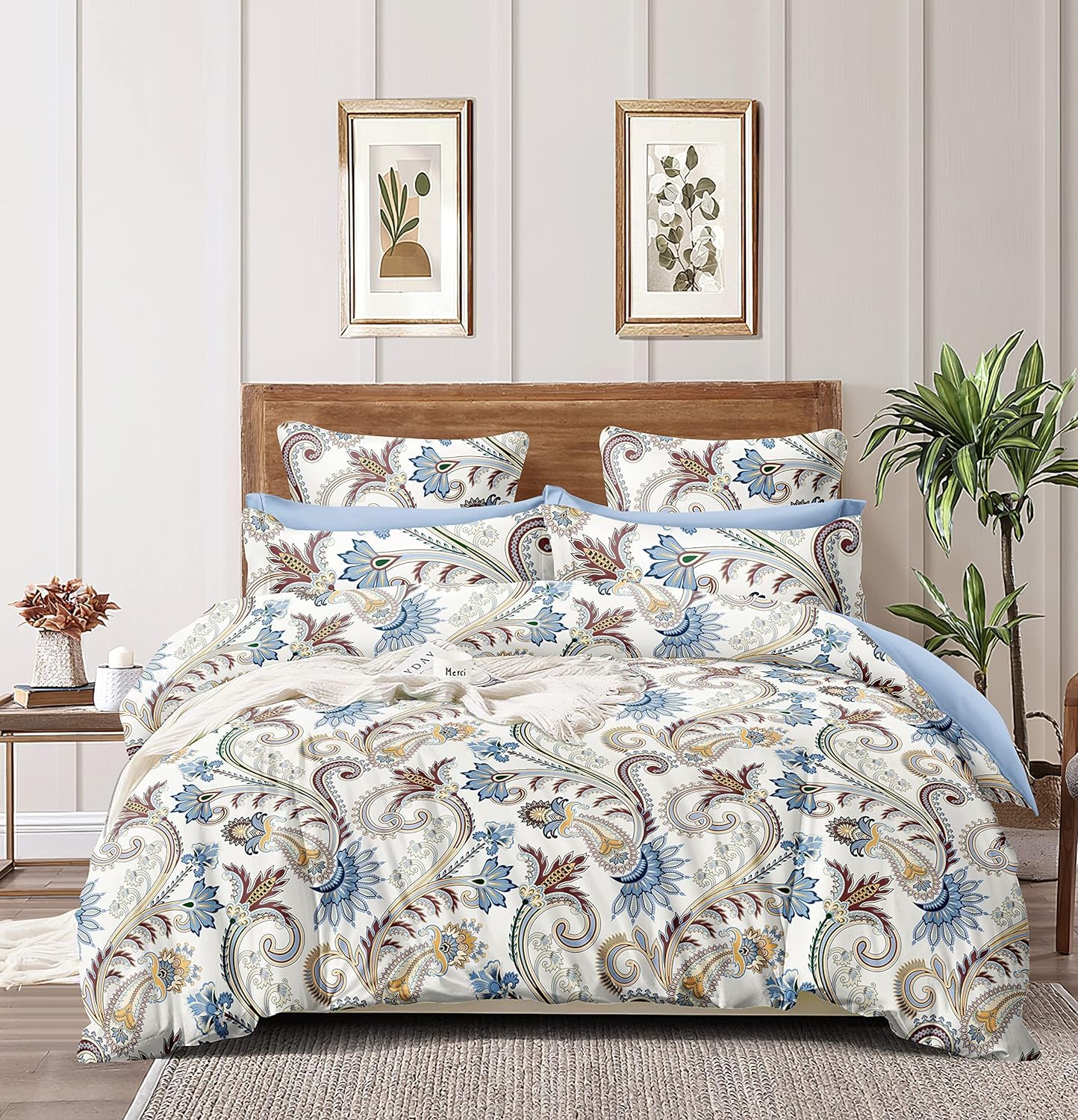 THE HOME STYLE 200TC Soft Glace Cotton King Size Duvet Cover II Razai Cover II Quilt Cover II Dohar for Double Bed with Zipper 90x100 inch