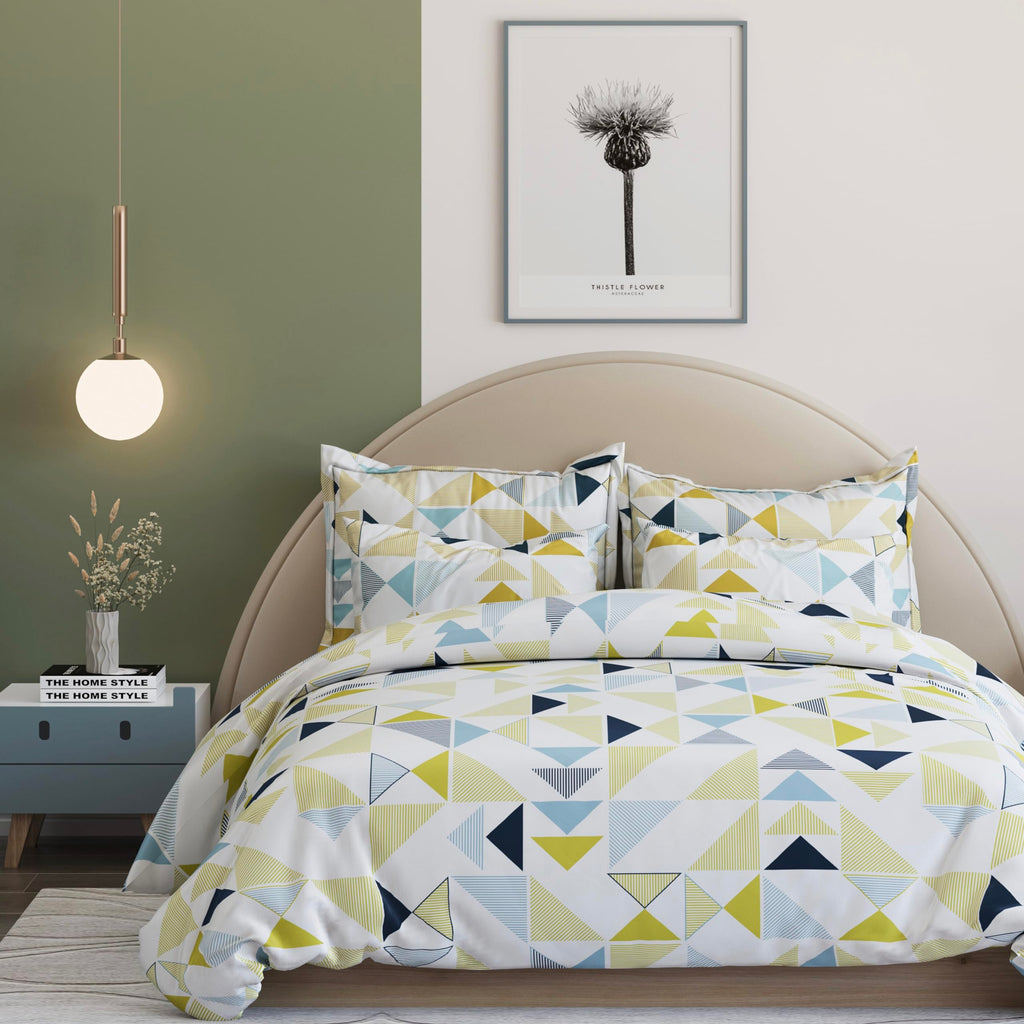 THE HOME STYLE 200TC Soft Glace Cotton King Size Duvet Cover II Razai Cover II Quilt Cover II Dohar for Double Bed with Zipper 90x100 inch