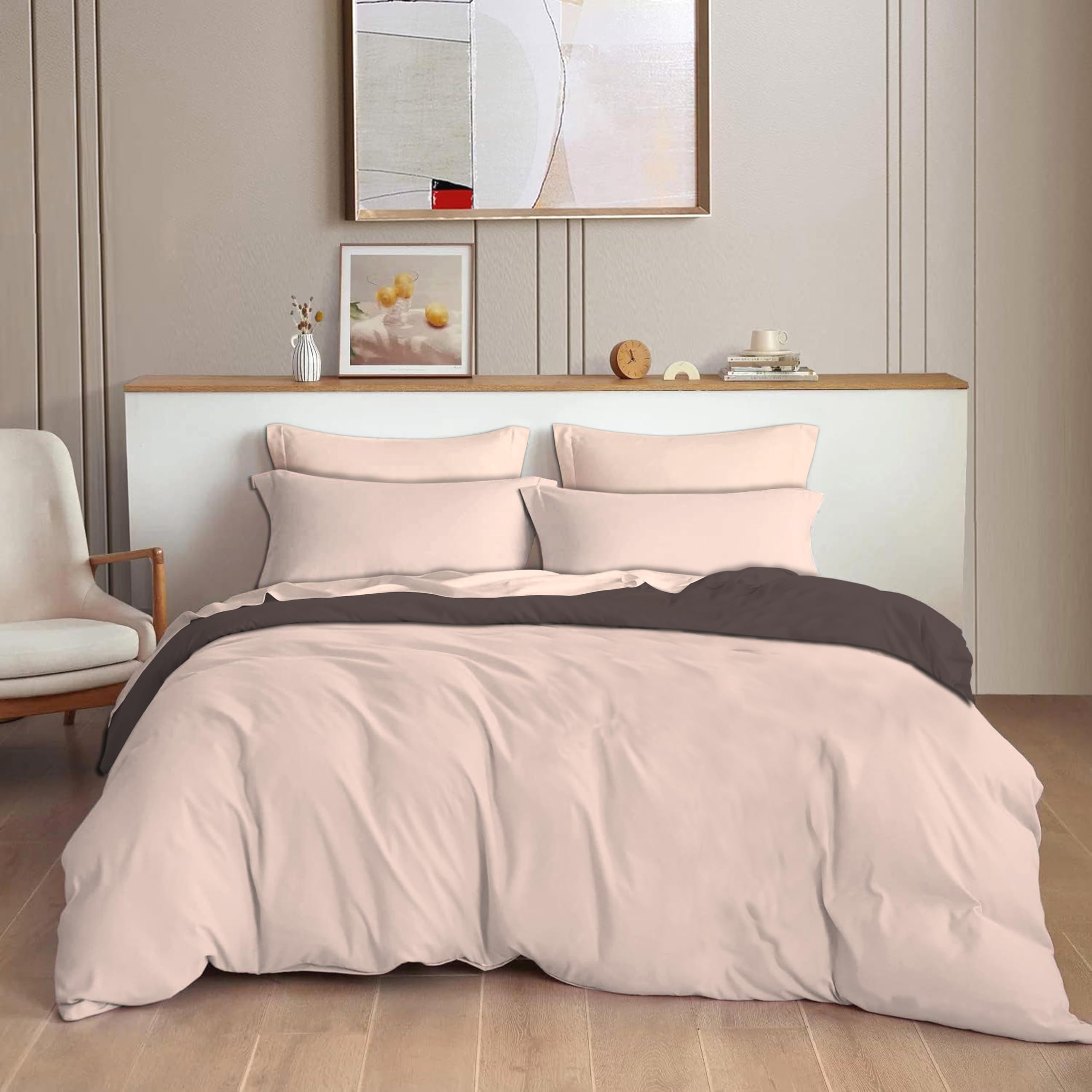 THE HOME STYLE 200TC Soft Glace Cotton King Size Duvet Cover II Razai Cover II Quilt Cover II Dohar for Double Bed with Zipper 90x100 inch