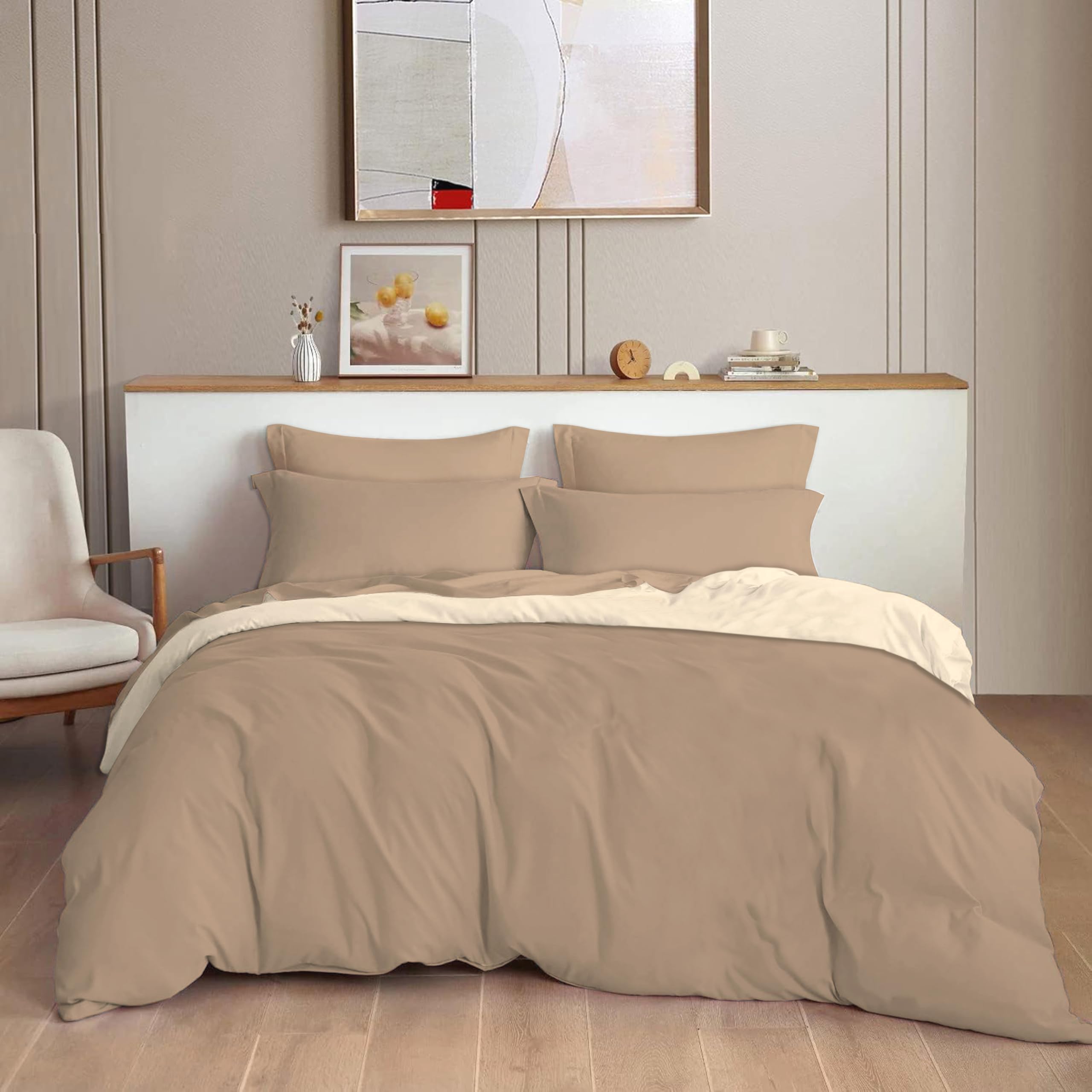 THE HOME STYLE 200TC Soft Glace Cotton King Size Duvet Cover II Razai Cover II Quilt Cover II Dohar for Double Bed with Zipper 90x100 inch