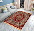 THE HOME STYLE Superfine Classic Anti Skid Persian Style Pure Velvet Carpet | 5 Feet x 7 Feet | for Bedroom l Hall l Living Room