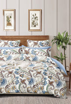 THE HOME STYLE Super Soft Glace Cotton King Size Double Bed AC Comforter ll Blanket ll Duvet for All Seasons/Weathers II 300 TC, (Pack of 1, Vanilla Mist) (Only Comforter)