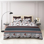 THE HOME STYLE Super Soft Cotton Feel Glace Cotton Standard King Size Printed Pillow Covers 400 TC Ll Pillow Cases- 18" X 28" Inches (Set Of 2 Piece, Mosaic Abstract)