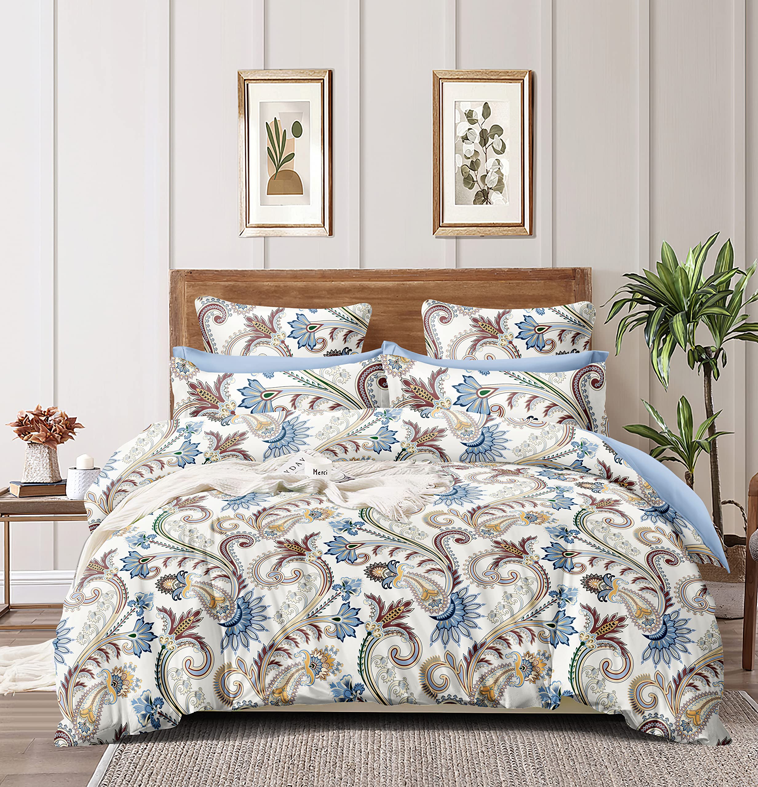 THE HOME STYLE Super Soft Glace Cotton King Size Double Bed AC Comforter ll Blanket ll Duvet for All Seasons/Weathers II 300 TC, (Pack of 1, Vanilla Mist) (Only Comforter)